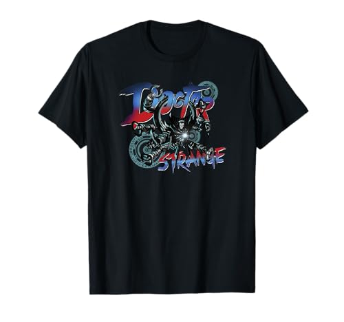 T-shirt Doctor Strange Mech Strike imprimé graphique Monster Hunter noir