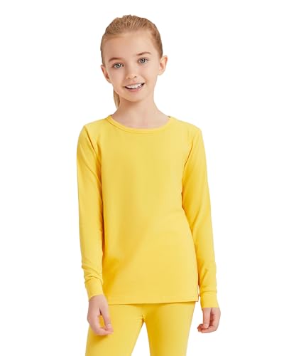 Dreammonkey 2T to 13Years Girls Basic Long Sleeve Shirts Toddler Kids Soft Cotton T-Shirt Crew Neck Solid Tee Tops4
