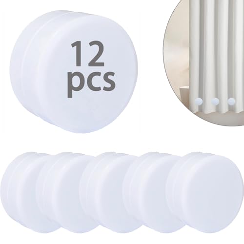 Emlthory 12 PCS Shower Curtain Weights Bottom Heavy Duty Weights Premium Magnets cover