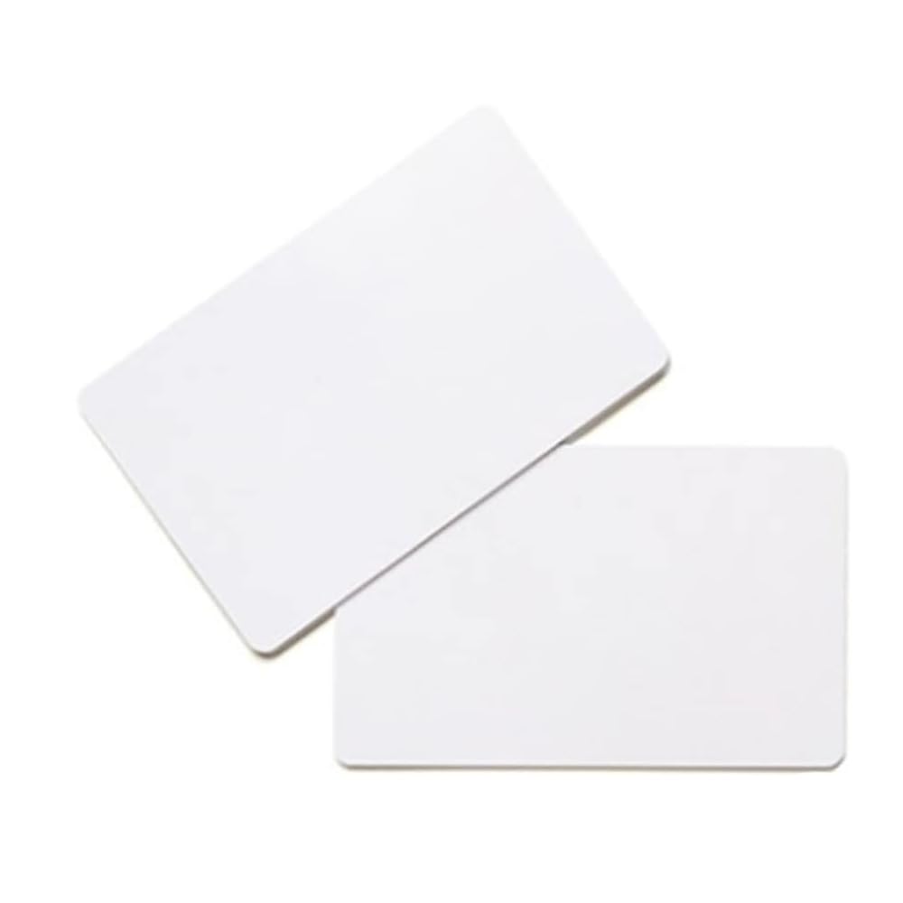 YANZEO 10pcs UHF RFID Tag Card PVC White Card 860-960MHz Vehicle Management Long Distance 6C 6B 9662 H3 Chip