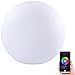 Produktbild Luminea Home Control Gartenlicht: WLAN-Akku-Leuchtkugel mit RGBW-LEDs und App, 576 lm, IP54, Ø 30 cm (WLAN-Akku-Leuchtkugeln RGBW, LED-Kugel, Tischleuchte Batterie)