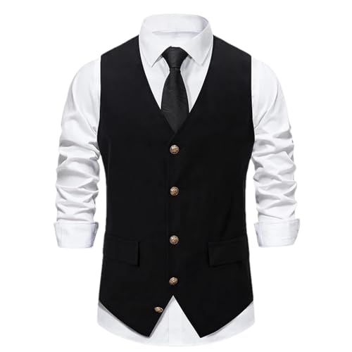 Men's Slim Fit Dress Vest – Casual Sleeveless Suit Waistcoat For Formal Business