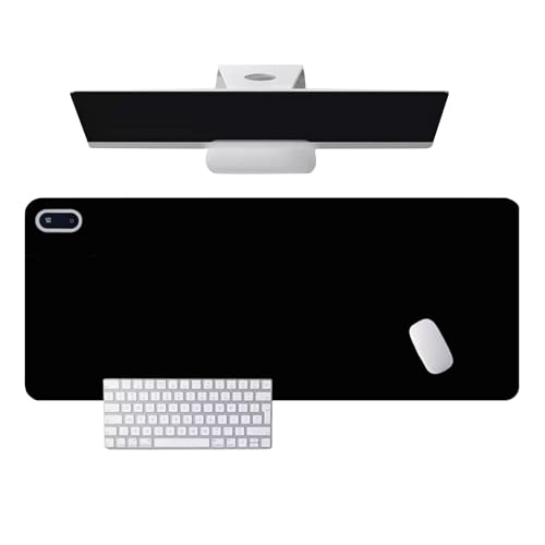 Heated Mouse Pad 60x36 cm Waterproof Heated Desk Mat with Digital Display and 5 Levels Heating & 4 Hours Automatic Shut-Off Anti-Slip Electric Warm Desk Pad for Office Home UK Plug (Black)