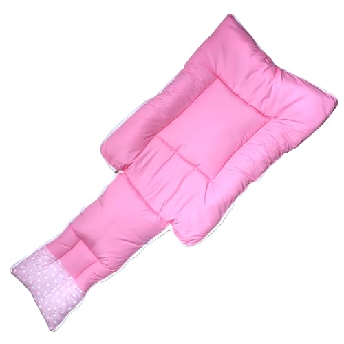 Image of VOIDROP Baby Sleeping Bag 3 in 1 for New Born Babies Baby Cotton Material Portable Travelling Bed for Infants Premium QULAITY Baby Breastfeeding Bed (Pink)