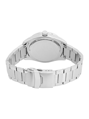 Image of Daniel Klein Men Analog Watch | Silver Case | Dark Green Dial | Silver Stainless Steel Strap | 44 mm | Water Resistant 5 ATM | DK.1.14195-3