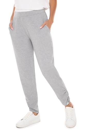 Coolibar UPF 50+ Women's Café Ruche Pants - Sun Protective Grey Heather2