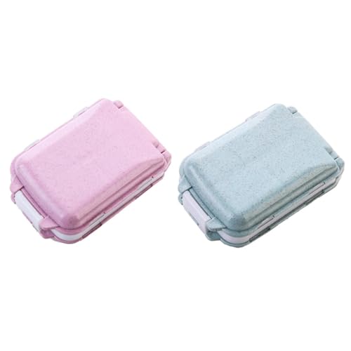NOLITOY 2個 収納ボックス 携帯用 箱 旅行用 ホルダー ケース オーガナイザー 家用 医 品保管容器 コンパクト 収納ホルダー