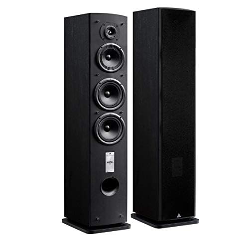 Triangle - Enceinte Hi-FI Antal 902 - Enceinte Colonne - Puissance Admissible 120W - Rendement 91 DB/W/m – Polyvalente Musique et Home-Cinéma - 220 x 1070 x 280 mm - Noir (Paire)