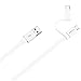 Price comparison product image HUAWEI data wire 2in1 (USB C + Micro USB) 1,5m up to 2A, AP55S