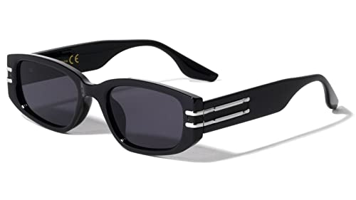 Dweebzilla Slim Sleek Casual Rectangular Classic Retro Luxury Sunglasses