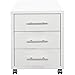 Certeo Rollcontainer mit 3 Schubladen | HxBxT 588 x 420 x 440 mm | weiß | mobiler Büroschrank