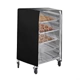 TONIXY Blech Pfanne / Brötchen Pfanne Rack Abdeckung Wasserdicht 210D Oxford Tuch Brotregale Staubschutz mit Lüftungsschlitzen, 58,4 x 71,1 x 162,6 cm