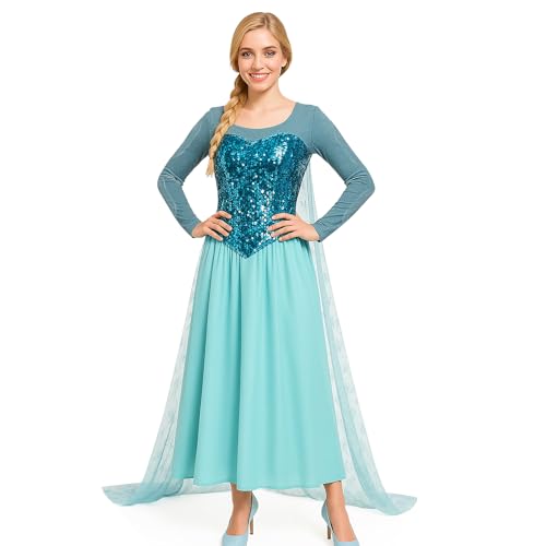 Women’s Elegant Princess Dress Cosplay Costume Xmas Party Gown Fa...