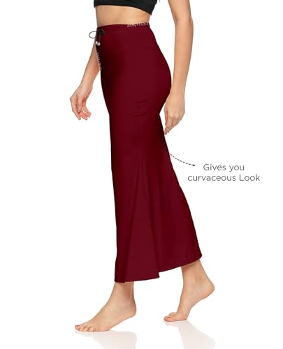 Image of Women's Saree Silhouette I Saree Shapewear Flare Petticoat for Women, Lycra Cotton Blended, Petticoat, Skirts for Women, Shape Wear Dress for Saree