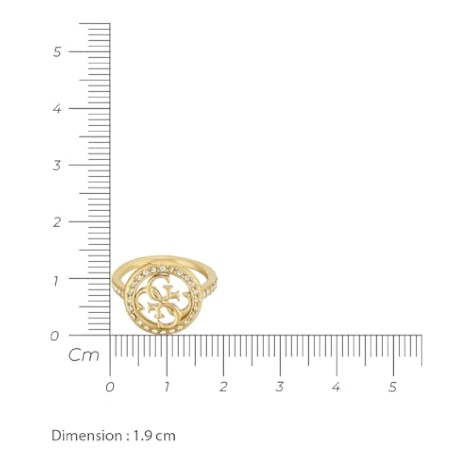 Women's Gold-Plated Stainless Steel Stackable Ring, Hypoallergenic