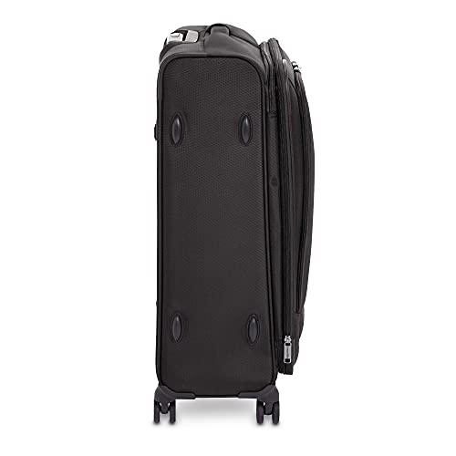 AmazonBasics Expandable Softside Spinner Luggage Suitcase With TSA Lock