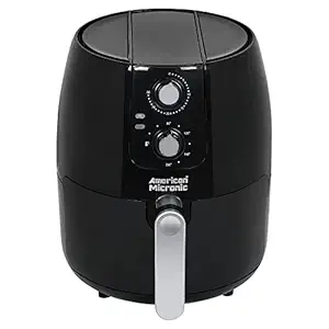 AMERICAN MICRONIC- (RENEWED) Air Fryer, 1500 Watts 5 Litre with 3.5 litre basket with Turbo Tunnel Fresh