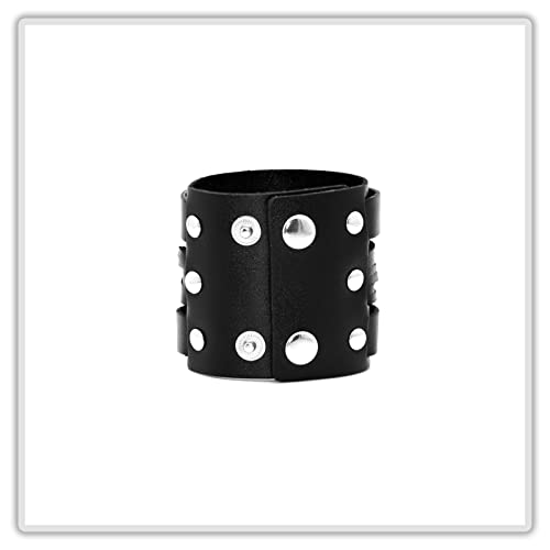 Image of Punk Retro Braided Wide Leather Wristband Arm Cuff Bracelet