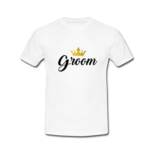 Designer UnicornGroom Printed Polyester Unisex tee (White)