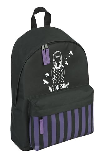 Scooli Undercover - Wednesday Freizeitrucksack - Kinderrucksack mit Motiv - mit Fronttasche - ab 6 Jahren