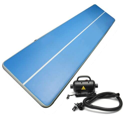 3Mx2M Inflatable Gym Mat Air Tumbling Mat Gymnastics Cheerleading Pad + Pump