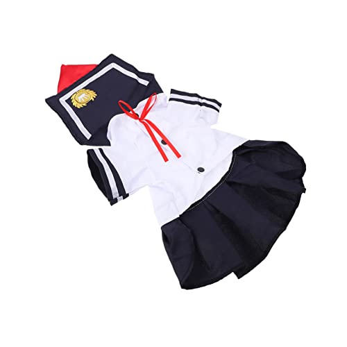 iplusmile 1個 猫服 キャットニ 猫の帽子の愛らしいコスチューム 小型犬用の衣装 猫衣装キット ゴミ 犬のスカート 猫のアパレル 小型犬用スカート ペットアパレル 犬服 ポリエステル