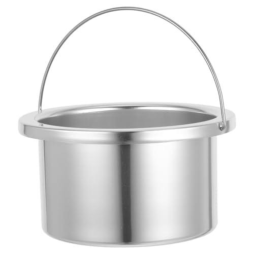 KONTONTY Recipiente Interior con Asa Práctica de 500ml para Calentador de Cera de Aluminio para Depilación Profesional en Salón de Belleza