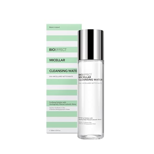 BIOEFFECT Micellar Cleansing Water | Purifying Solution for Face with Icelandic Water | Remove Makeup, Non-Drying, Fragrance-Free, for All Skin Types, 200 mL / 6.76 oz