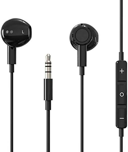 BENEWY Hi-Res Extra Bass Earbuds Noise Isolating In-Ear Headphones Wired Earbuds with Microphone for iPhone,iPod,iPad,MP3,HUAWEI,Samsung,Lightweight Earphones with Volume Control 3.5mm Jack Headphones