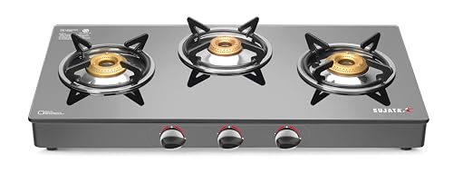 Sujata Standard Gas Stove 3 Burners | 9 Years Warranty | 3 Burner...