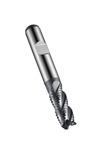 Dormer C90822.0 Shank Roughing End Mill, ALCRONA Coating, Cobalt High Speed Steel PM, 22 mm Head Diameter, 104 mm Full Length