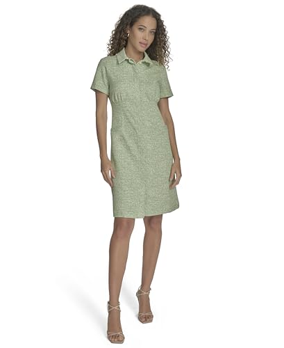 Calvin Klein Women's Tweed Everyday Casual Knee Length Dress2