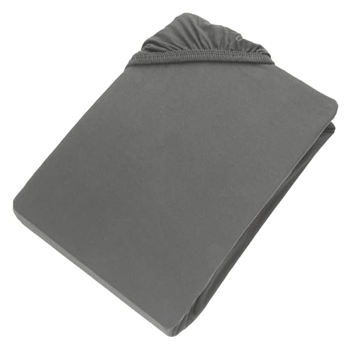 Esprit Jersey Spannbettlaken 140x200cm Baumwolle bis Bettlaken 160x200cm anthrazit - Luxus Spannbetttuch - Boxspringbett in Hotelqualität… – Ansicht 6