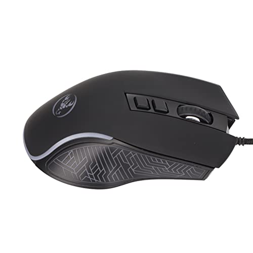 Souris Ergonomique, RVB 3600 DPI Souris Mécanique Ergonomique Réglable de Haute Précision pour OS X pour Windows pour Linux (Le Noir)