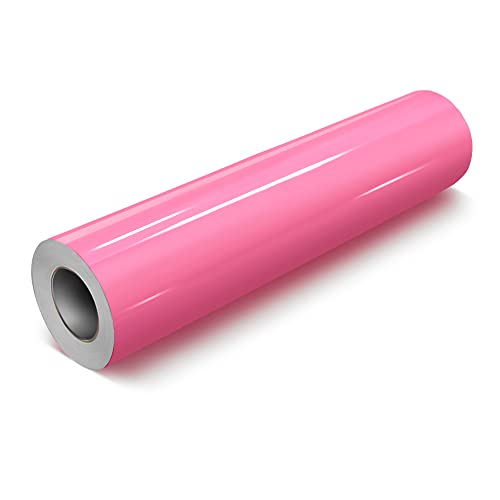 VViViD Soft Pink Gloss 11.8 Inches x 84 Inches (7 Feet) DECO65 Permanent Adhesive Craft Vinyl for Cricut, Silhouette & Cameo