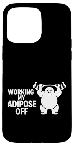 Working My Adipose Off フィットネスダイエットジムの重量 - スマホケース iPhone 15 Pro Max 用