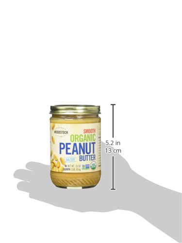 Mantequilla de Maní Orgánica Woodstock, Suave, 16 oz miniatura 5