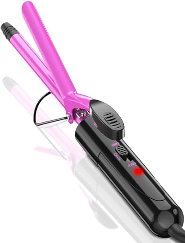 1/2 Inch Ceramic Small Curling Iron for Short Hair 13mm Small Curling Wand