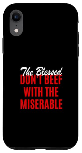 Red Color Too Blessed To Be Miserable Red Graphic �X�}�z�P�[�X iPhone XR �p