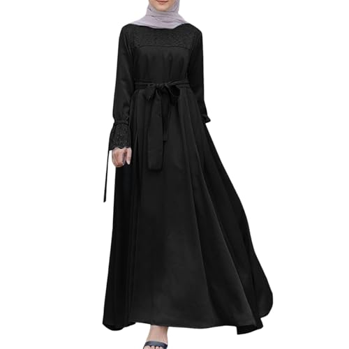 Robe de prière islamique avec ceinture pour éliminer l'inconfort des tenues trop serrées