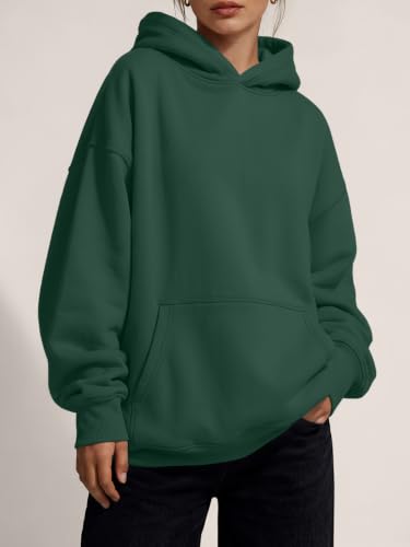 Image of Trendy Queen Women Oversized Hoodies Fall Outfits | Gentle Skin Feel, Aesthetic Drop Shoulder, Large Kangaroo Pocket, Seamless Daily Outfit Match