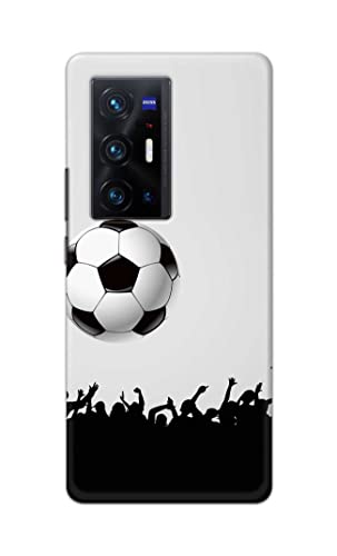 Image of Printed Hard Back Cover Case for Vivo X70 Pro Plus | Vivo X70 Pro+ Back Cover (Football Icon) -702