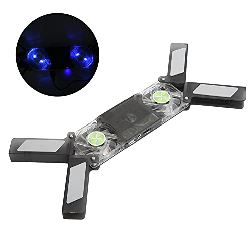 Laptop Cooler Pad Dual Fan Light - Emitting Notebook miniatura 4