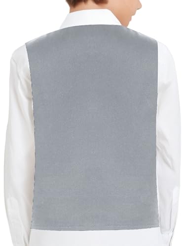 Boys Formal Suit Vest Single Breasted Dress Waistcoat Dresswear Top Wedding Party Gentleman Outfit4