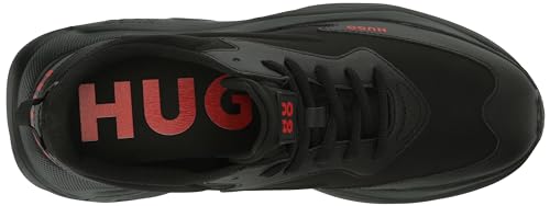 Image of Hugo Men's Running Style Sneakers with Thick Rubber Sole