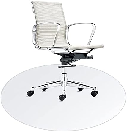 DBXOKK Round Clear PVC Table Mat,Office Chair Mat Matte Non-Slip Floor Mat for Table/Desk Table Pads Table Covers for Home Office Rolling Chair/Custom Size/1.5mm Thick(Size: 70cm/27.3in)