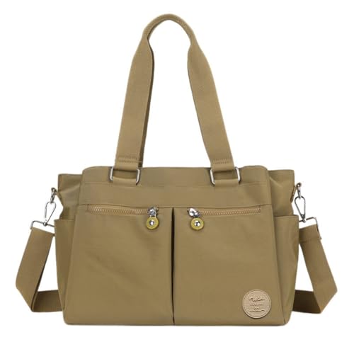 Image of MOCA Womens Casual Nylon Water Resistant Crossbody Tote Sling Handbag, Multi-Pocket Design with Adjustable Shoulder Straps for Work Travel Office, Everyday Use