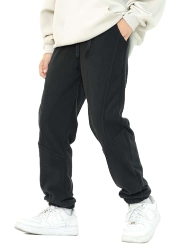 Boys Warm Trousers Kids Polar Fleece Pants Children Winter Thermal Drawstring Sweatpants Joggers Lounge Pants3