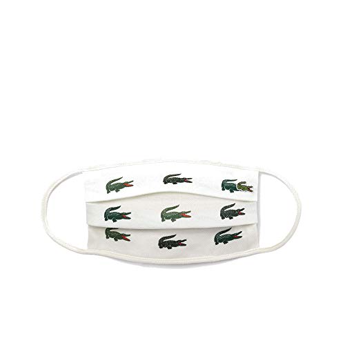 Lacoste RF6004-51 women's Lacoste Cotton PiquÃƒ Face Mask Bandana, Croc Print, ADULT ONE SIZE US