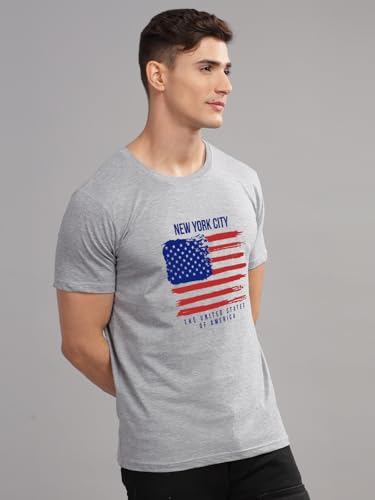 Image of ADRO Men's 100% Cotton Regular Fit T-Shirt